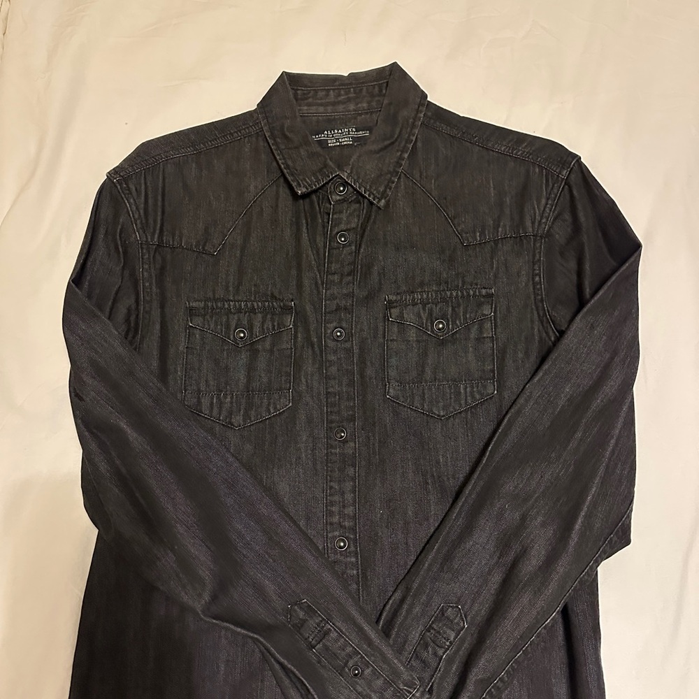 ALL SAINTS denim shirt size S